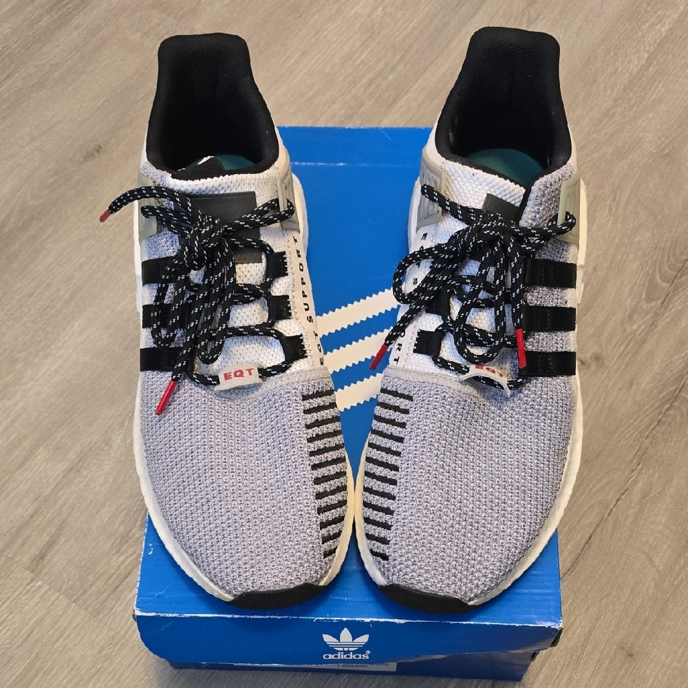 Adidas Men's EQT Gray and Black Sneakers